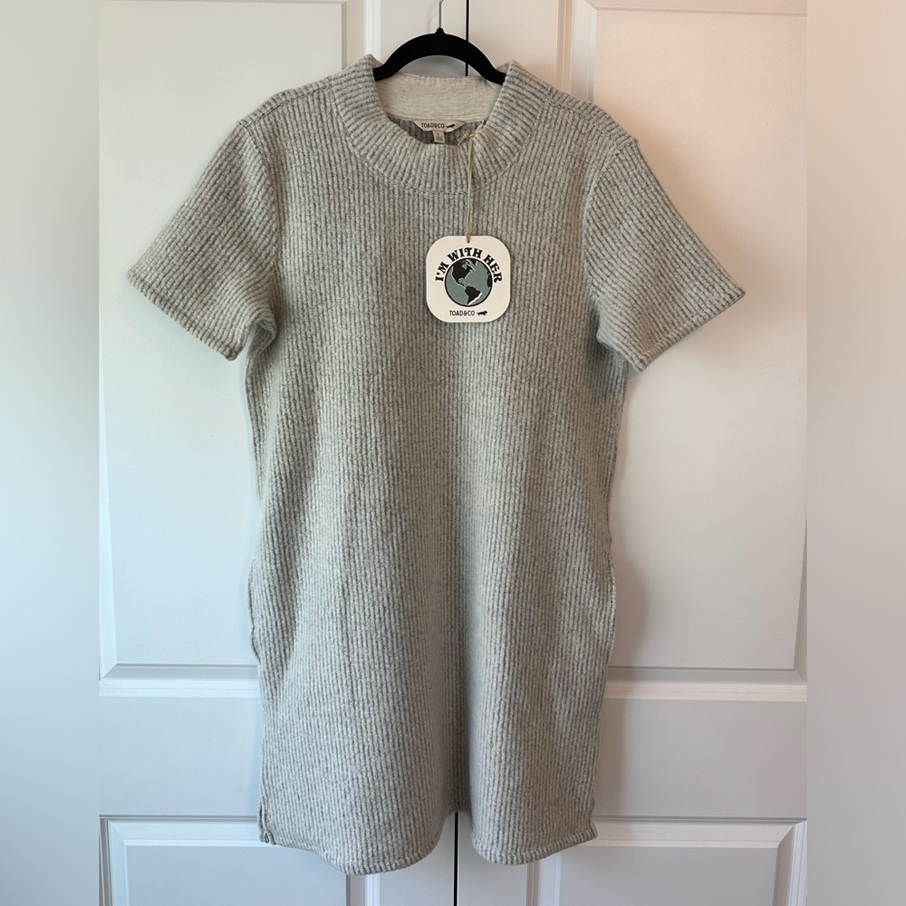 Toad&Co Women’s Wiggins Sweater Dress Almond NWT (Size L)